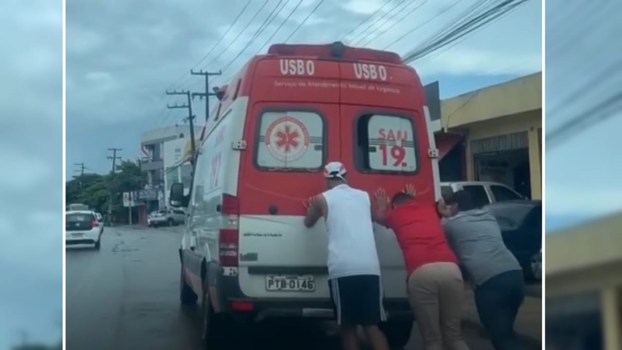 Ambulância fica no prego na Cohab