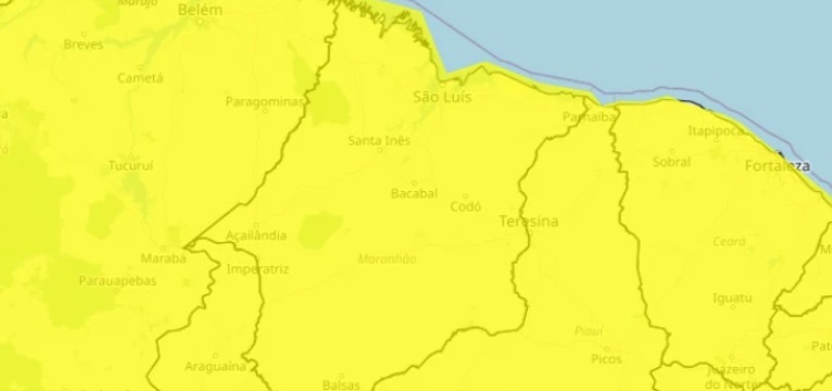 Foto: Reprodução/Inmet