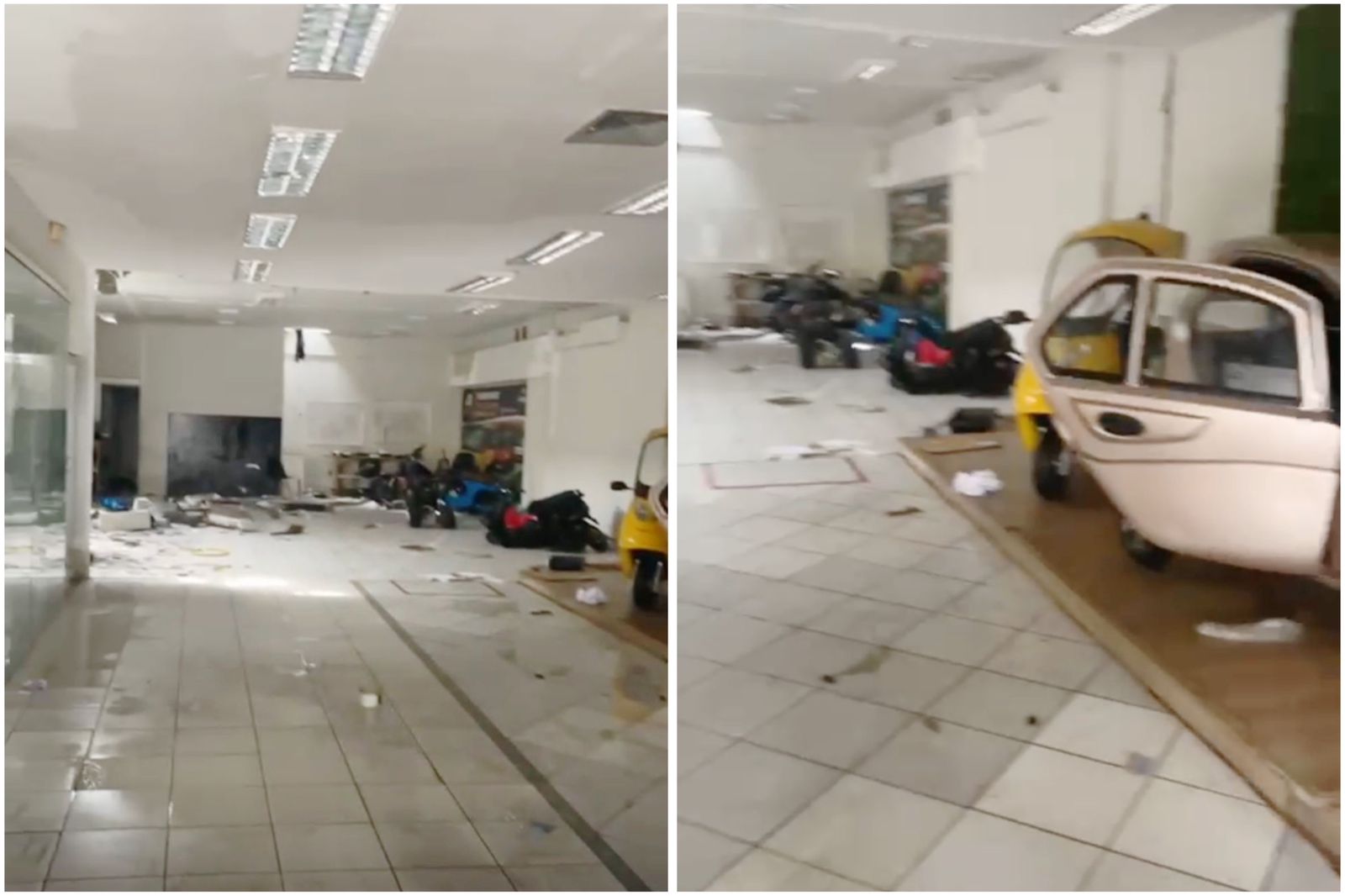 Assaltantes arrombam loja de veículos e furtam motos avaliadas em R$ 180 mil