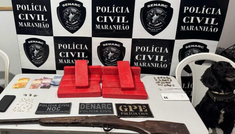 Operação prende três pessoas e apreende mais de sete quilos de drogas em Timon