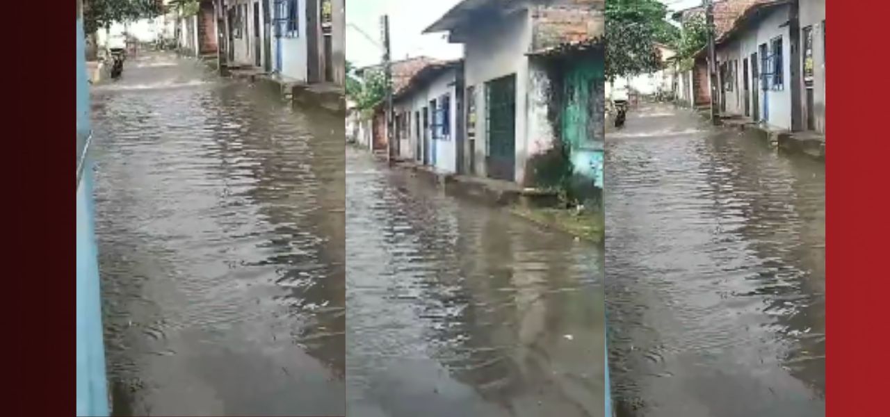 Moradores reclamam que vala transborda e joga dejetos nas ruas do bairro Redenção