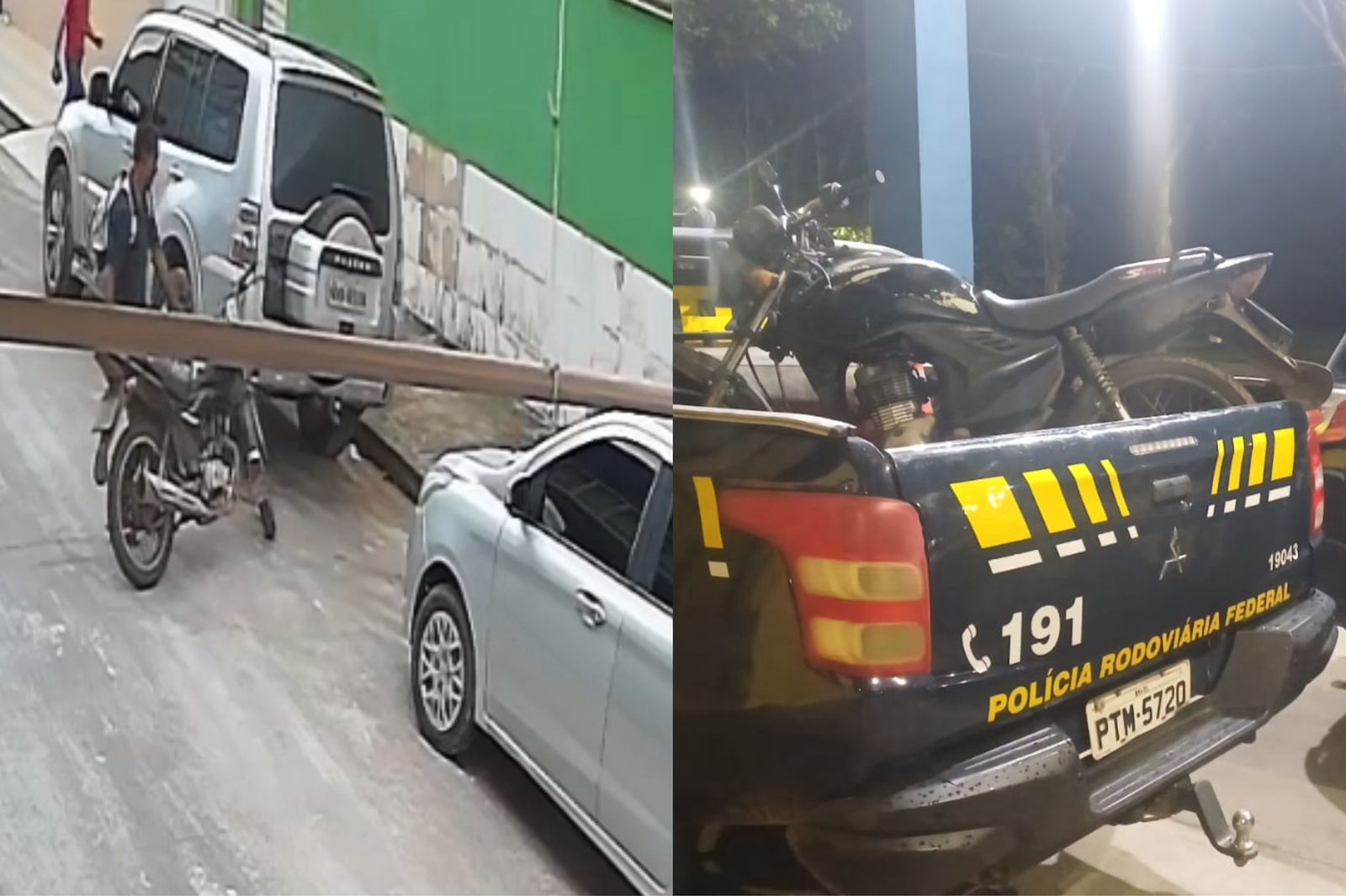 Vídeo: homem furta moto e é preso pela PRF depois de fuga ‘cinematográfica’