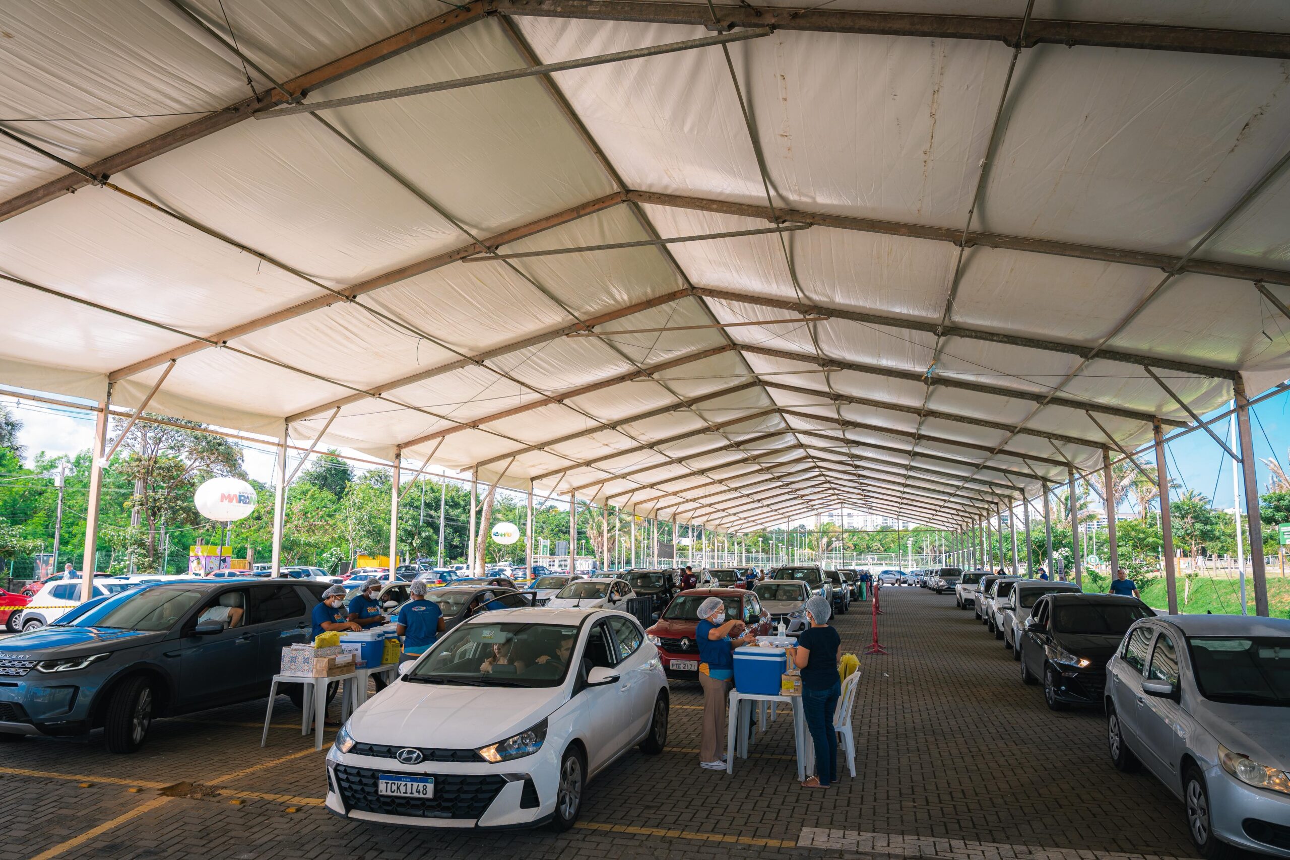 Drive-thru de vacinação contra Influenza continua neste domingo no Parque Rangedor