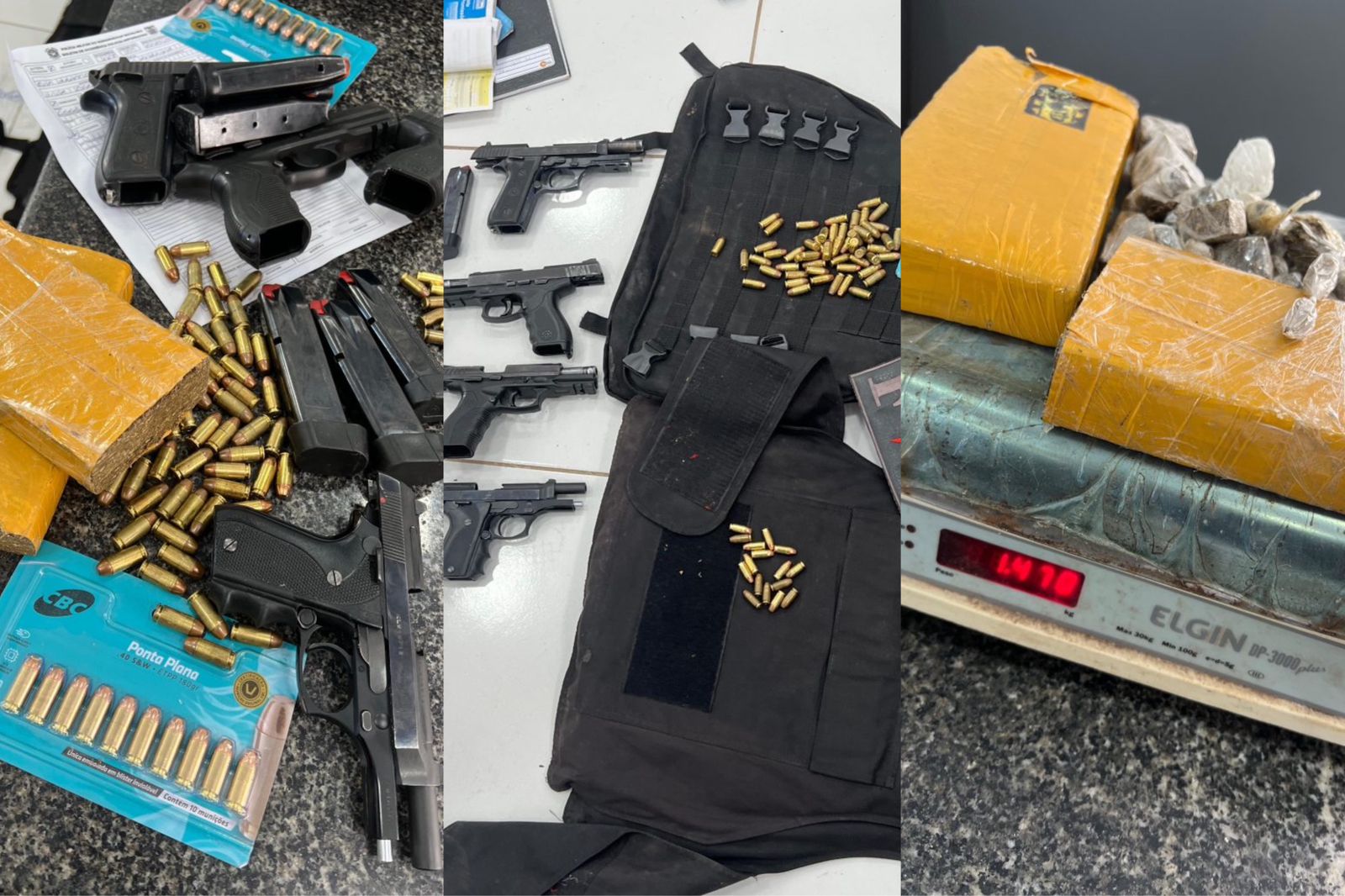 Operação contra facções criminosas prende cinco pessoas e apreende arma, drogas e coletes balísticos