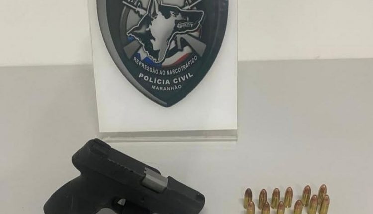 Homem é preso em Paço do Lumiar por tráfico de drogas e porte ilegal de arma de fogo