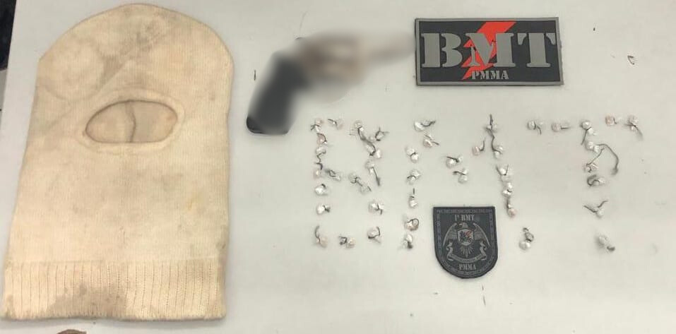 Dupla é presa com arma de fogo e drogas no Centro de São Luís