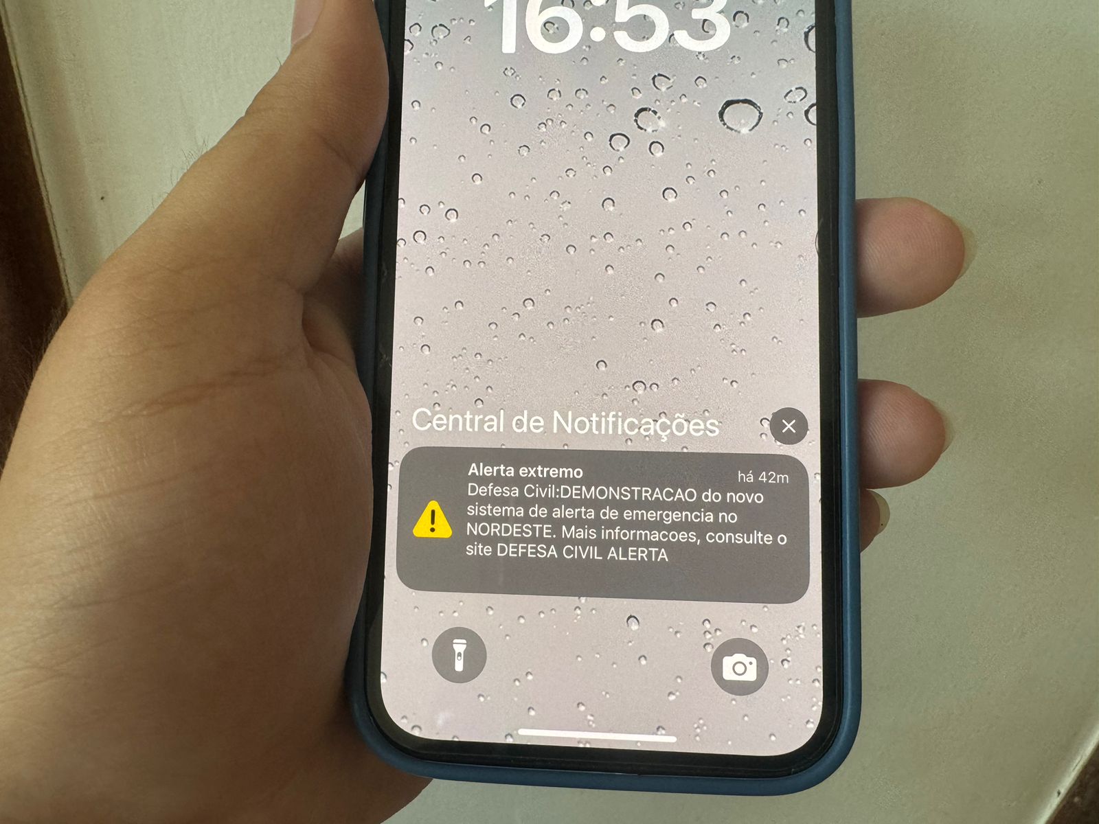 Mensagem de teste da Defesa Civil notifica celulares em quatro municípios maranhenses com atraso