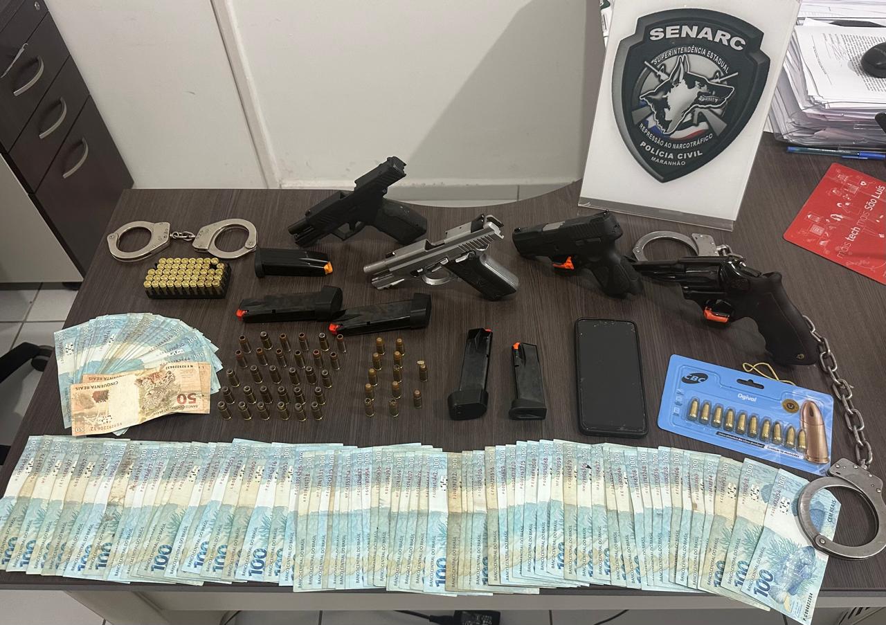 Oficial da reserva da PM é preso com armas de fogo ilegais no Anjo da Guarda, em São Luís