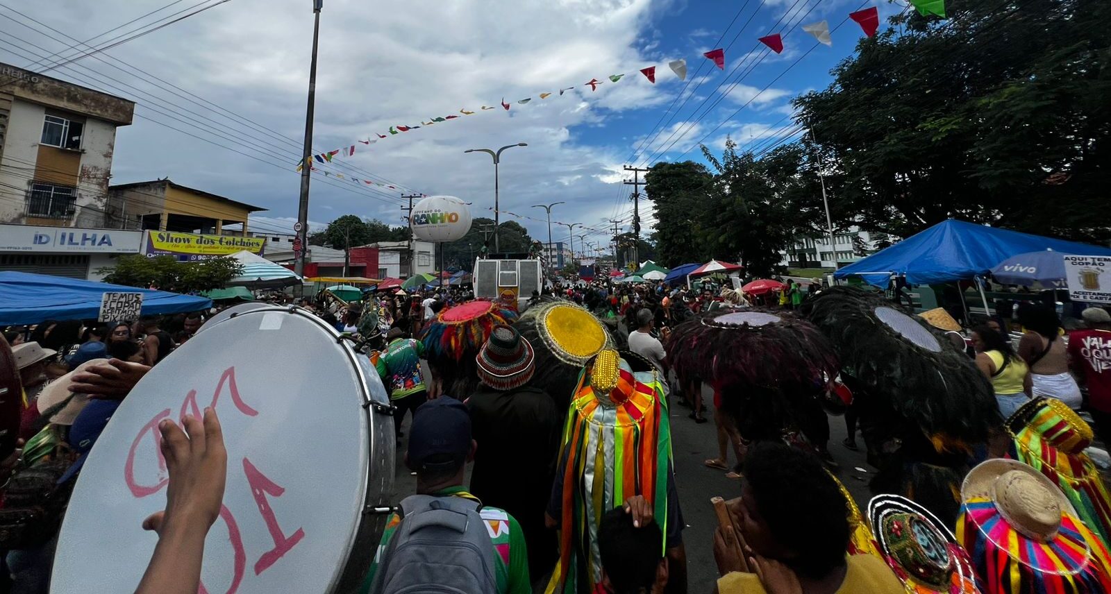 Cortejo do Bumba Boi de Matraca na Av. São Marçal, João Paulo Foto: Tarcísio Brandão