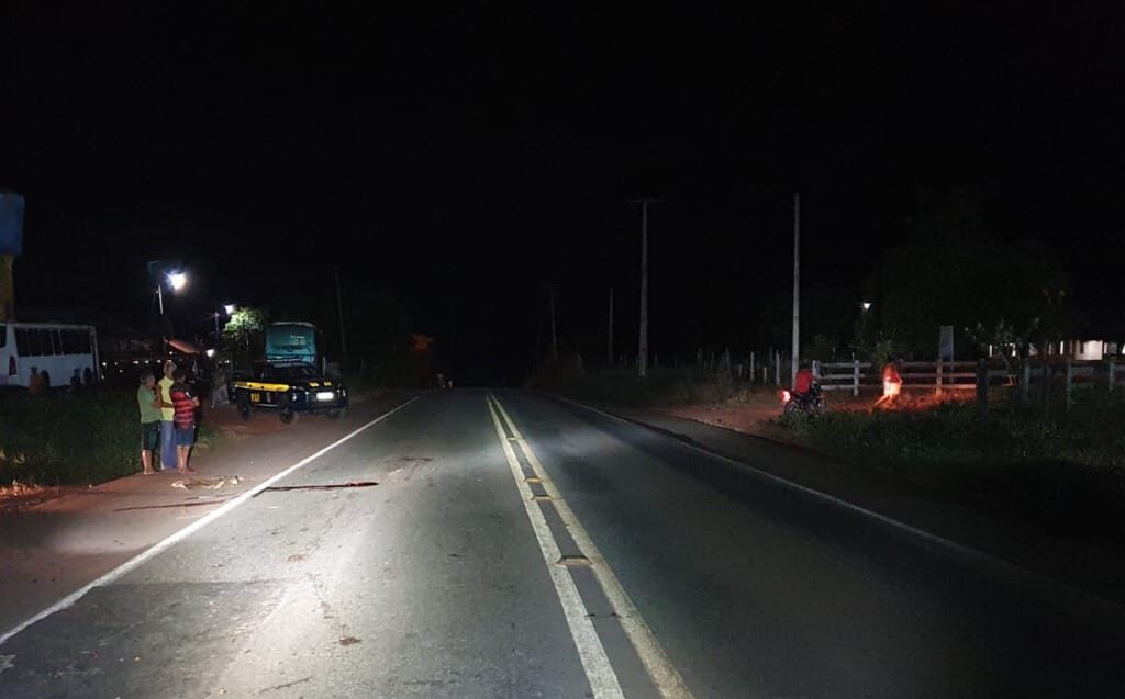 Idoso morre após ser atropelado na BR-135 no povoado Capinzal do Norte