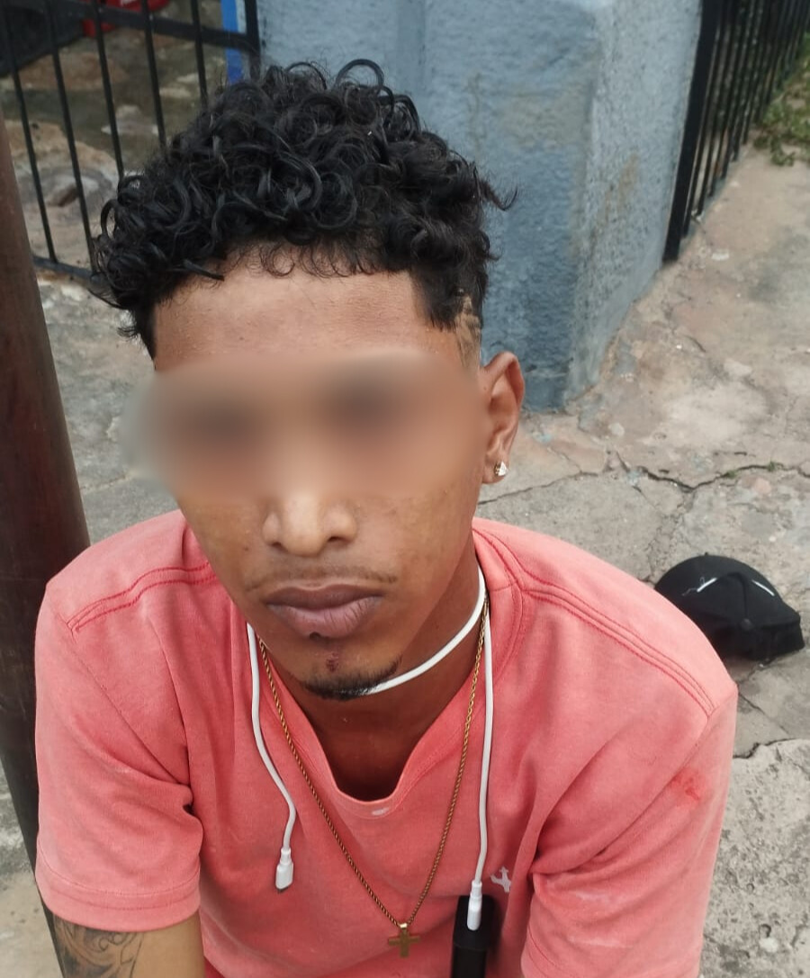 Suspeito do assalto Foto: reprodução/PM