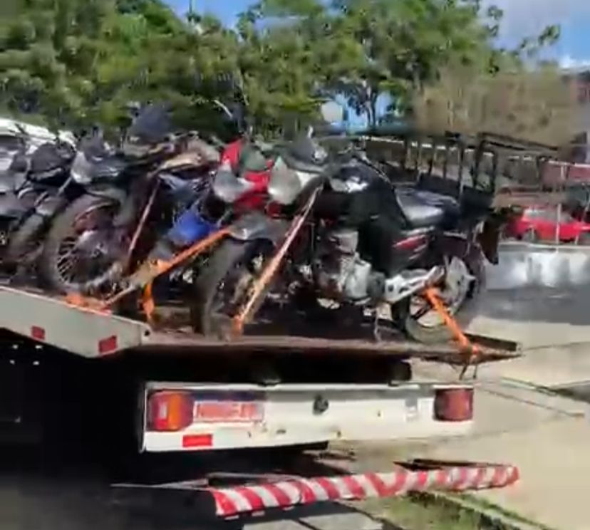 Operação ‘Rolezinho’ apreende cerca de 50 motos irregulares em São Luís nesta quarta-feira