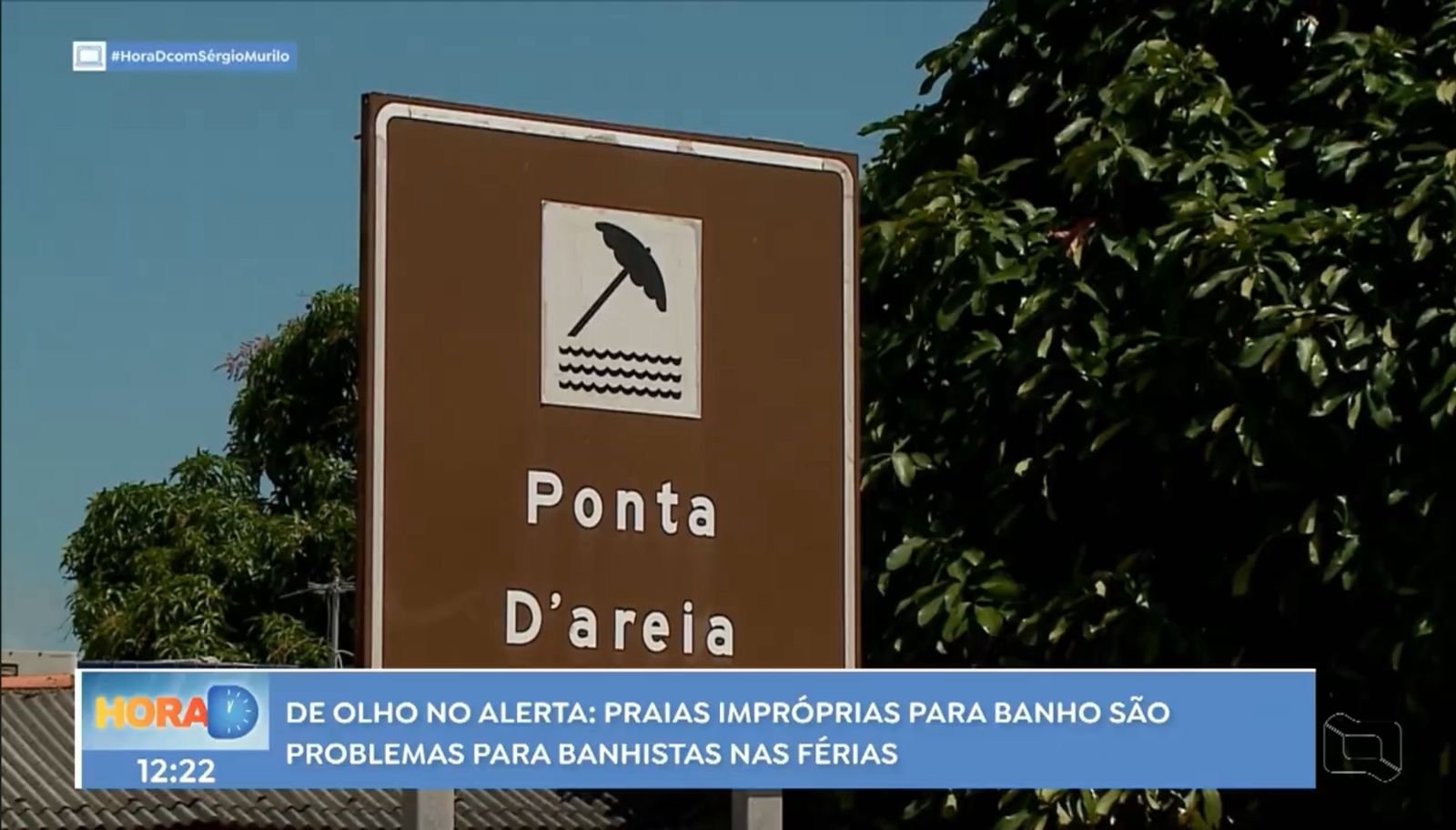 Trechos das praias da Ponta d’Areia e de São Marcos estão impróprios para banho Foto: reprodução/TV Difusora