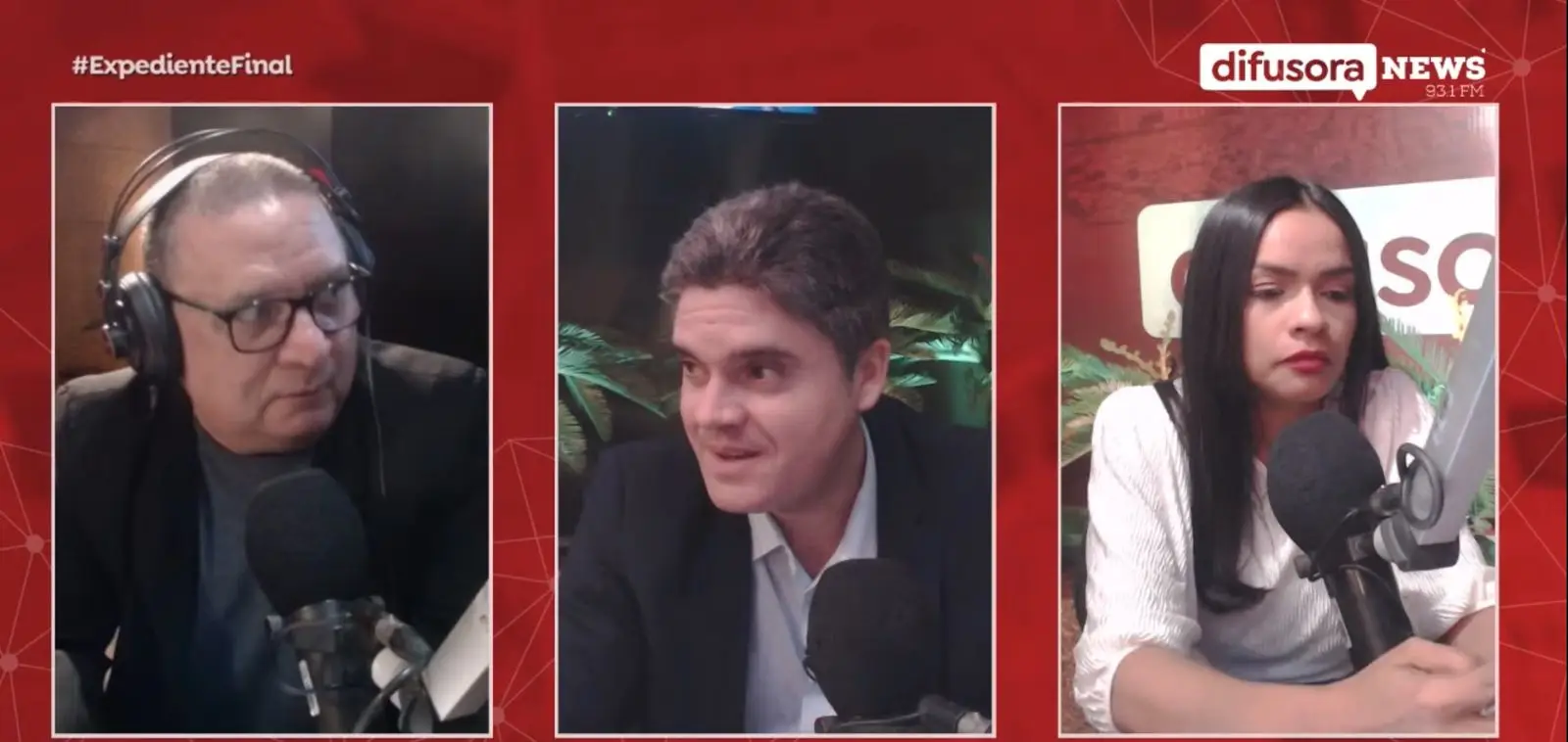 Ricardo Marques, John Cutrim e Luísa Rabelo Foto: reprodução