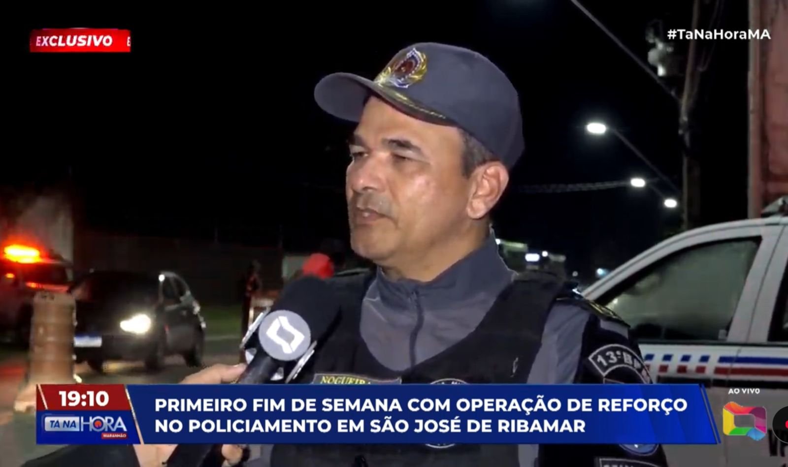 Comandante do 13º BPM, Ten. Cel. Nogueira Foto: reprodução/TV Difusora