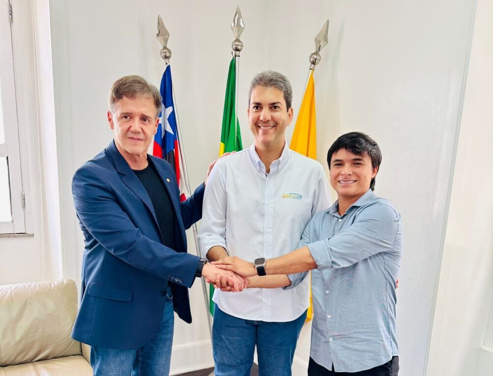 Aluísio Mendes, Eduardo Braide e Júnior Vieira Foto: reprodução