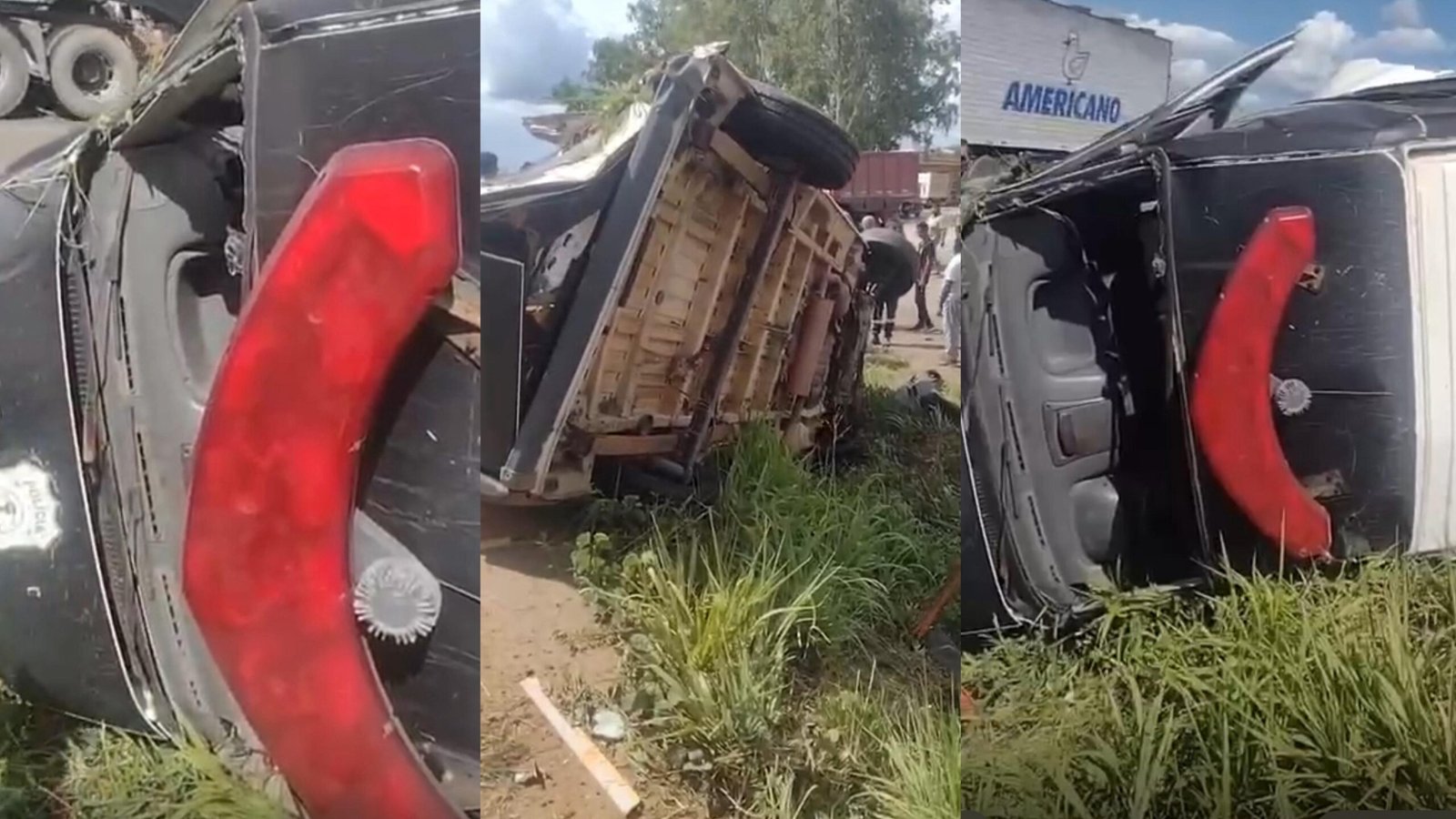 Viatura da Polícia Civil capota em Bacabeira