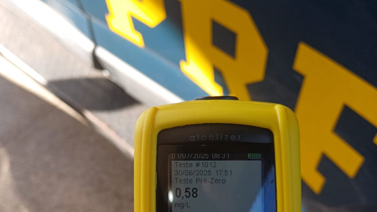 Motorista bêbado tenta fugir da PRF e é preso na BR-010, em Campestre do Maranhão