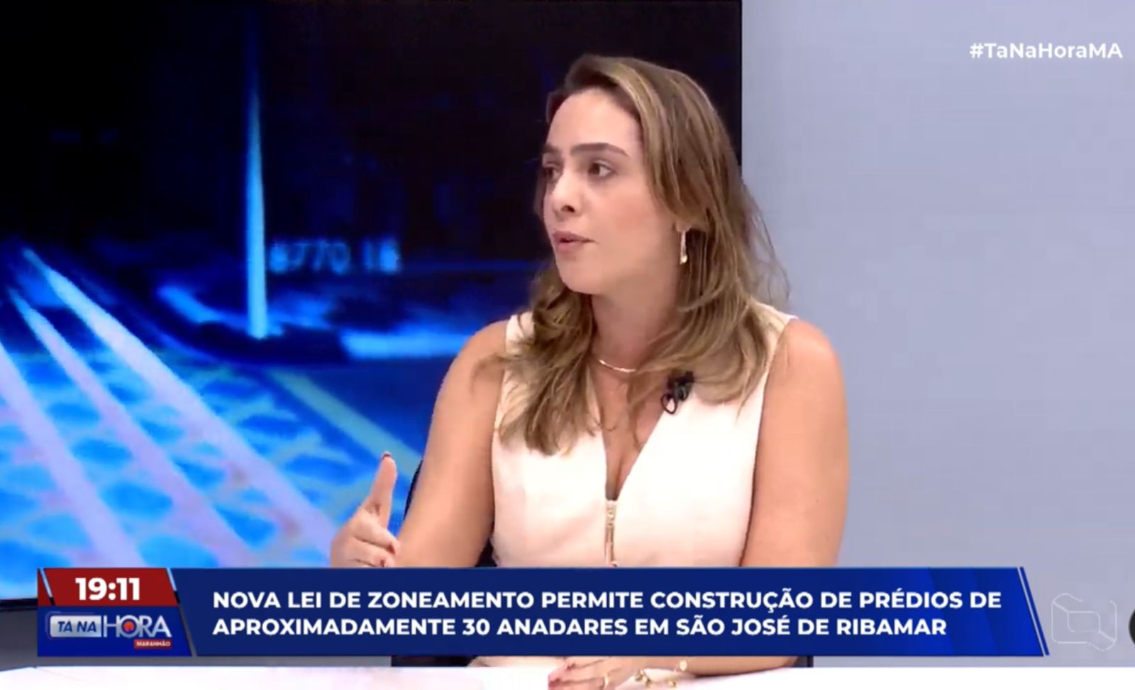 Secretária de Receita e Fiscalização Urbanística, Karolynne Queiroga Foto: reprodução/TV Difusora