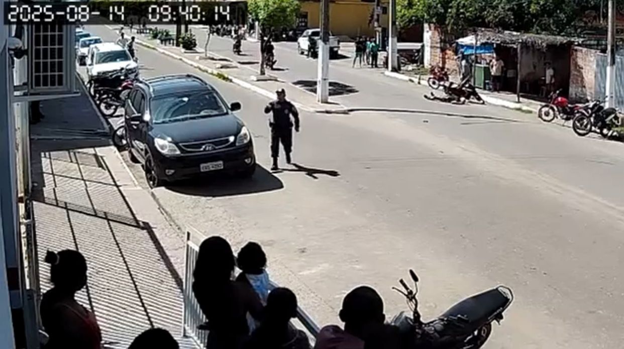 Veja: vídeo mostra momento que guarda civil municipal atira em secretário de Buriti
