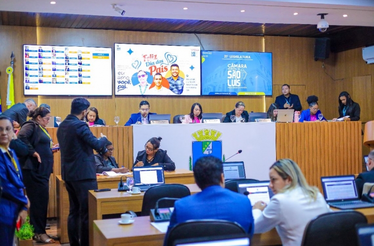 Plenário da Câmara Municipal Foto: reprodução/CMSL