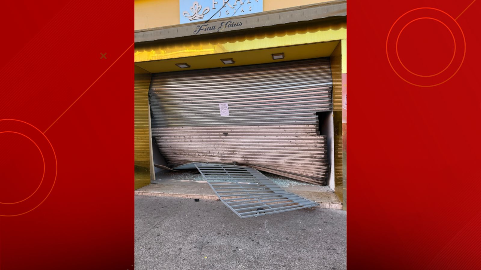 Joalheria é arrombada pela segunda vez em menos de um mês na Rua do Passeio