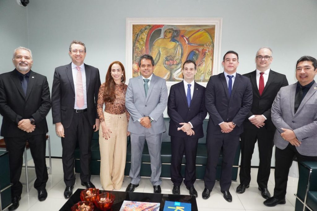 Membros do MPMA e do MPF participaram da solenidade de formalização do termo.
