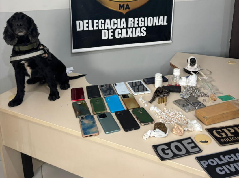 Seis pessoas são presas com mais de 150 pacotes com drogas em Caxias