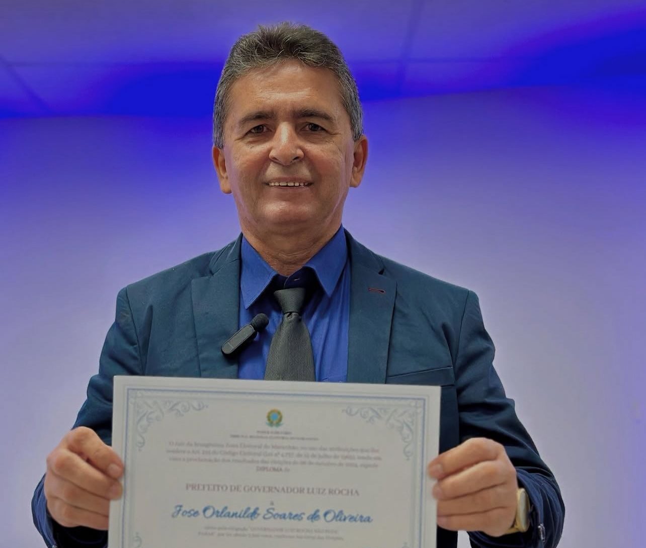 Prefeito de Governador Luiz Rocha, José Orlanildo Soares de Oliveira Foto: reprodução 