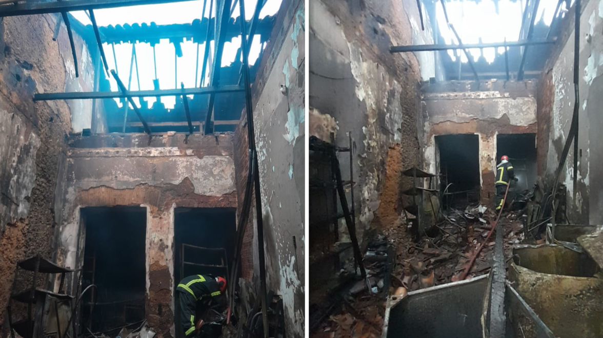 Incêndio atinge loja na Rua de São Pantaleão, no Centro