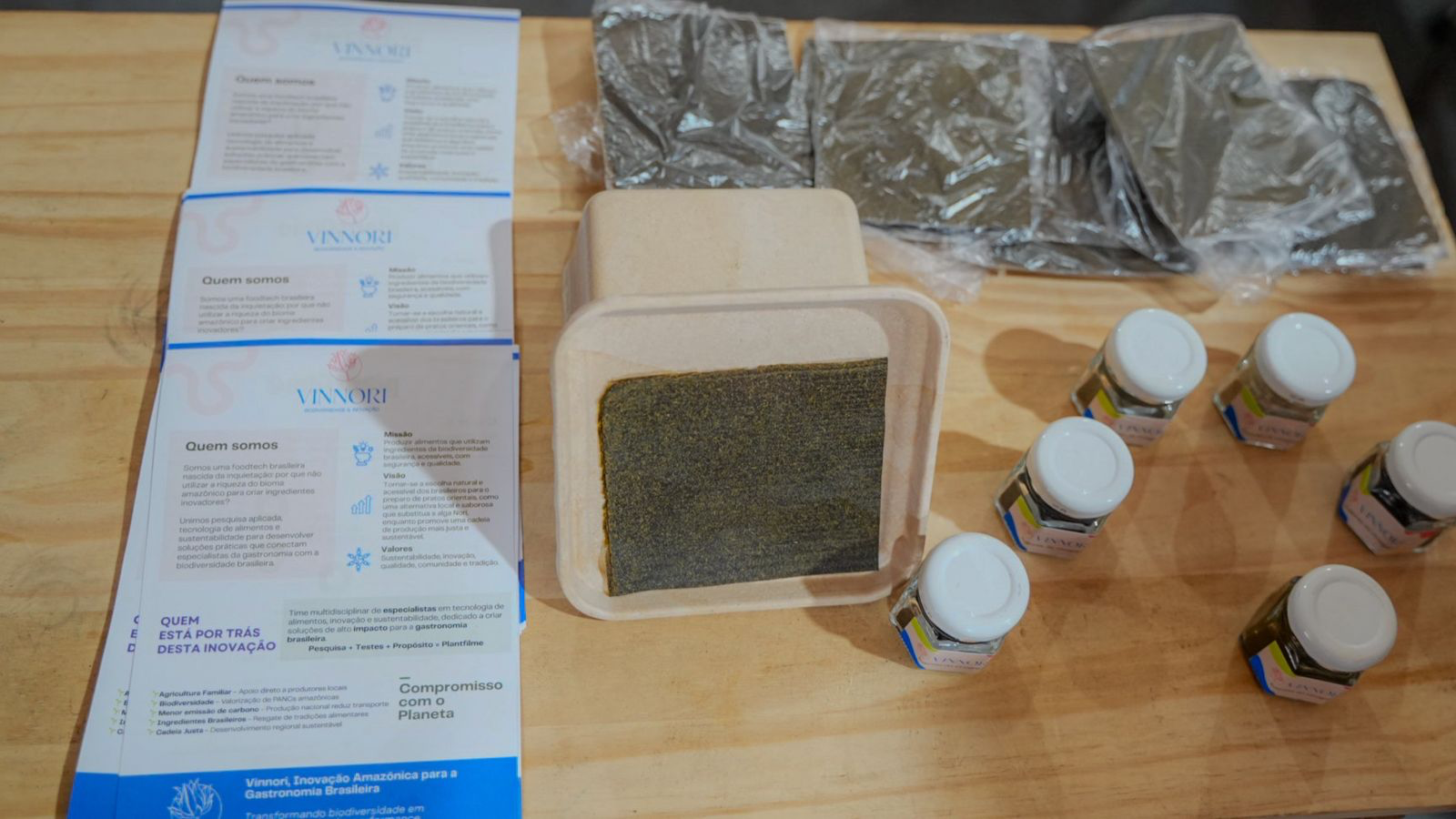 Startup cria filme comestível de vinagreira para sushis