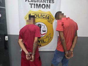 Dupla é presa em Timon com drogas e armas de uso restrito