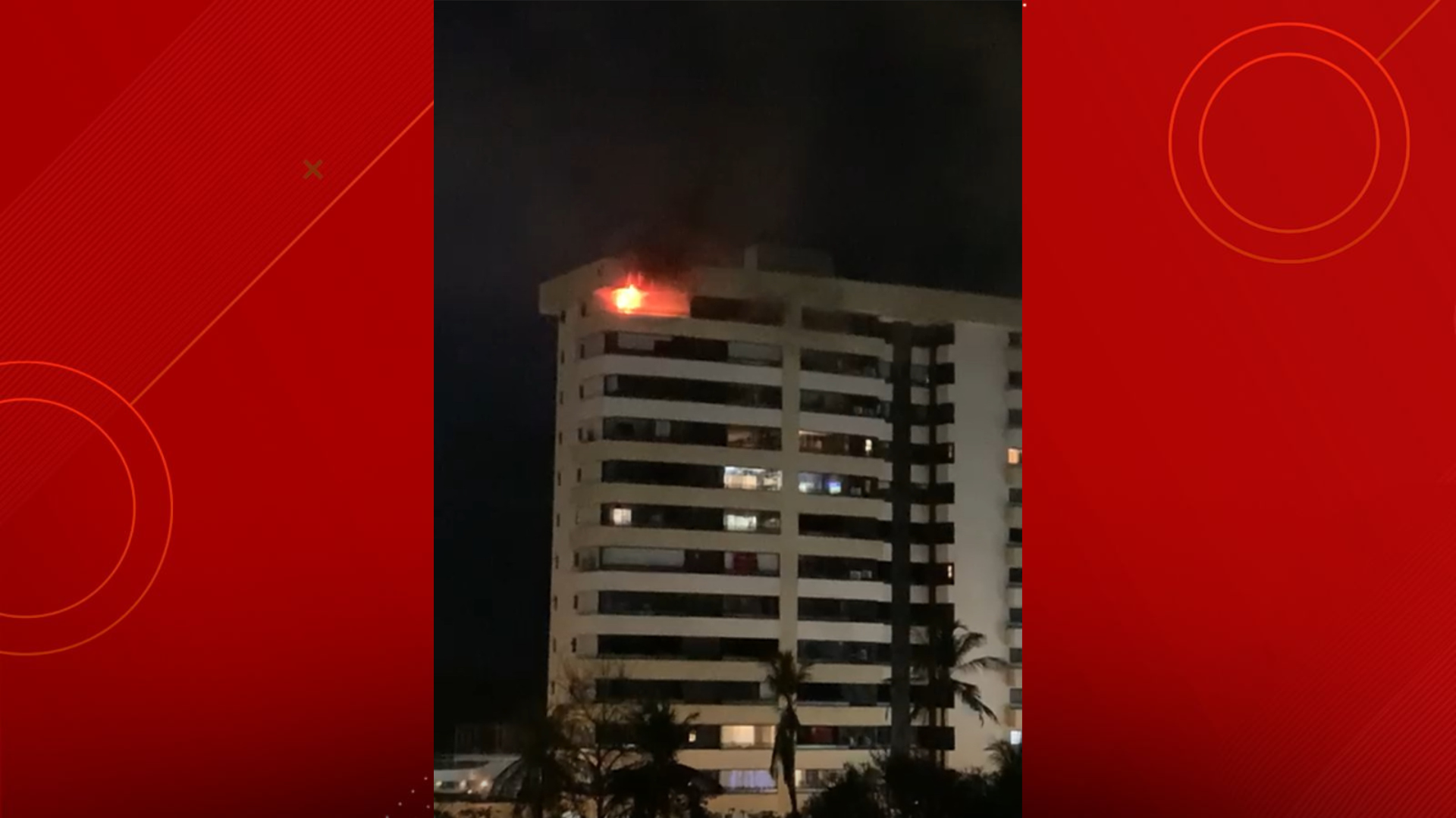 Incêndio atinge apartamento na Ponta do Farol