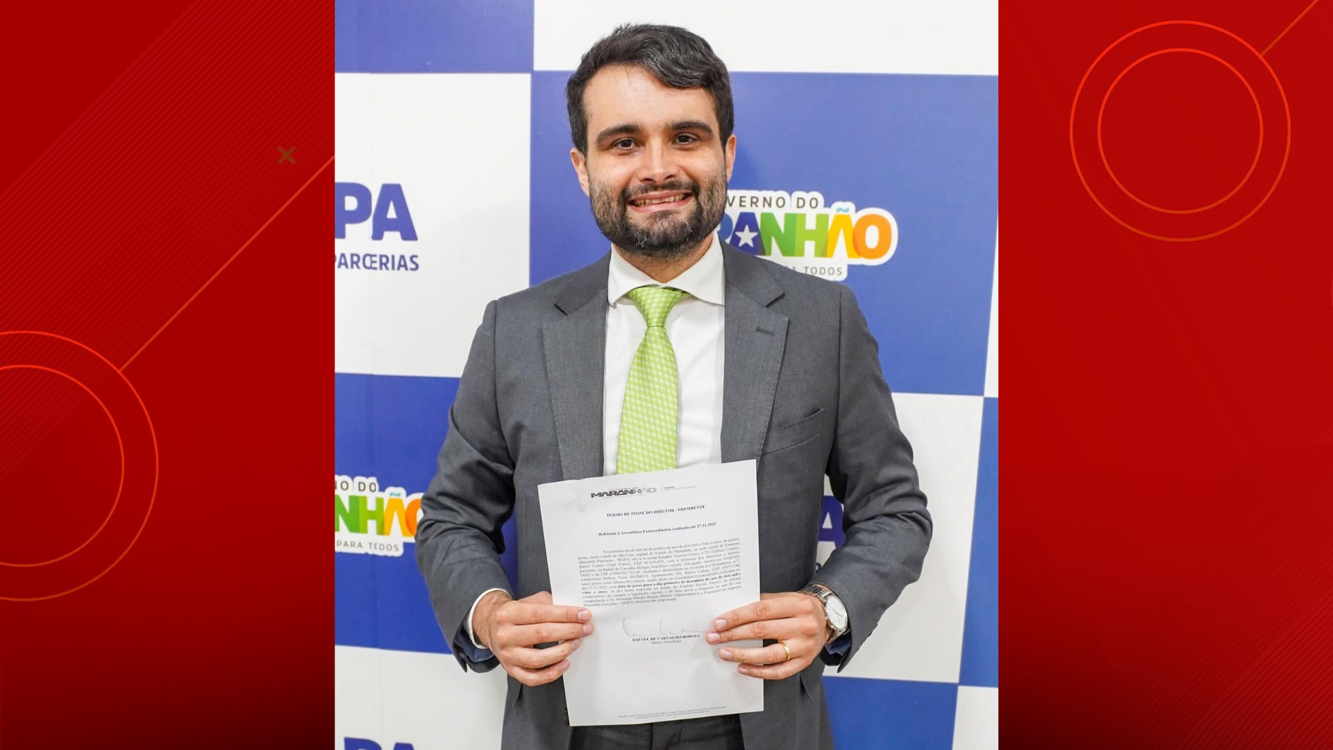 Rafael Borges assume presidência da Maranhão Parcerias