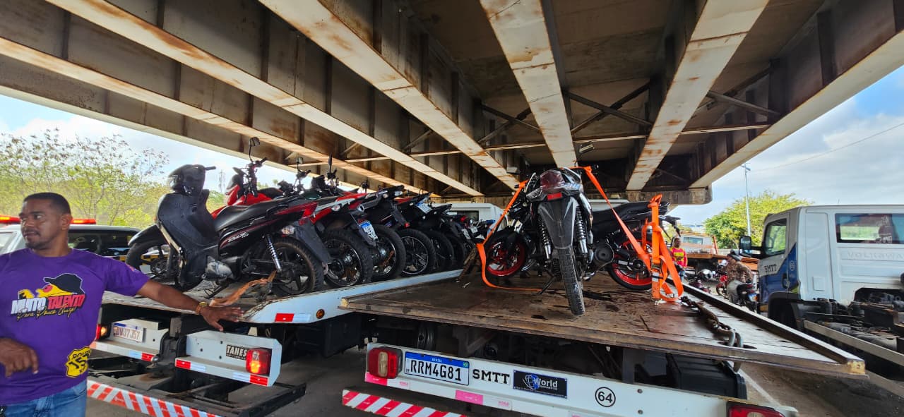 Operação ‘Rolezinho’ apreende 19 motos irregulares em São Luís, nesta terça-feira