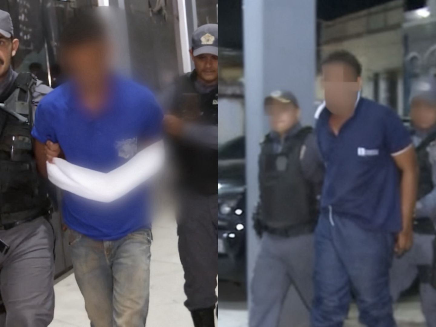 Suspeitos são conduzidos à delegacia após tentativa de retirar rastreador de carro alugado na Vila Palmeira