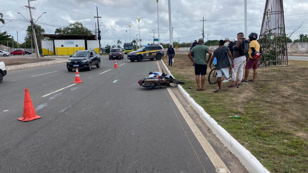 Casal morre em acidente de moto na BR-135, próximo ao aeroporto de São Luís