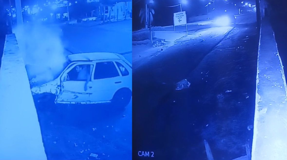 Vídeo: homem é preso após dirigir embriagado e causar acidente em Lago da Pedra