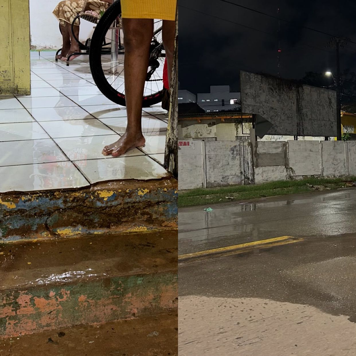 Vazamento de água provoca danos e prejuízos a moradores do bairro Liberdade