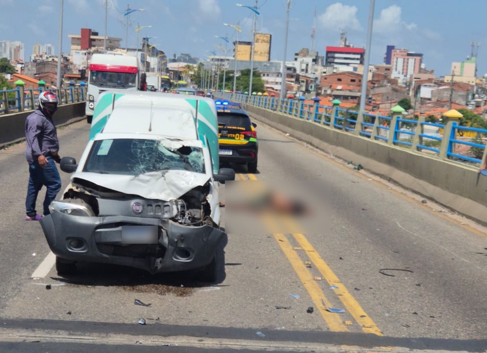 Homem morre após grave colisão frontal na Ponte José Sarney