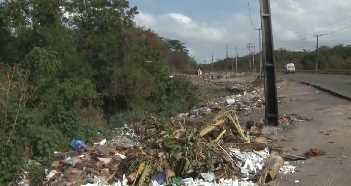 Moradores denunciam lixão irregular às margens da BR-135 no Anjo da Guarda, em São Luís