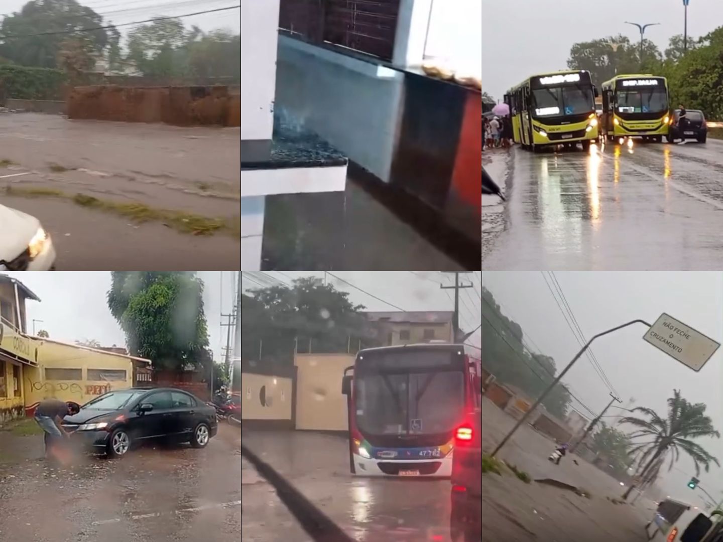 Forte chuva causa alagamentos e transtornos em diversos pontos da Grande São Luís; veja vídeos