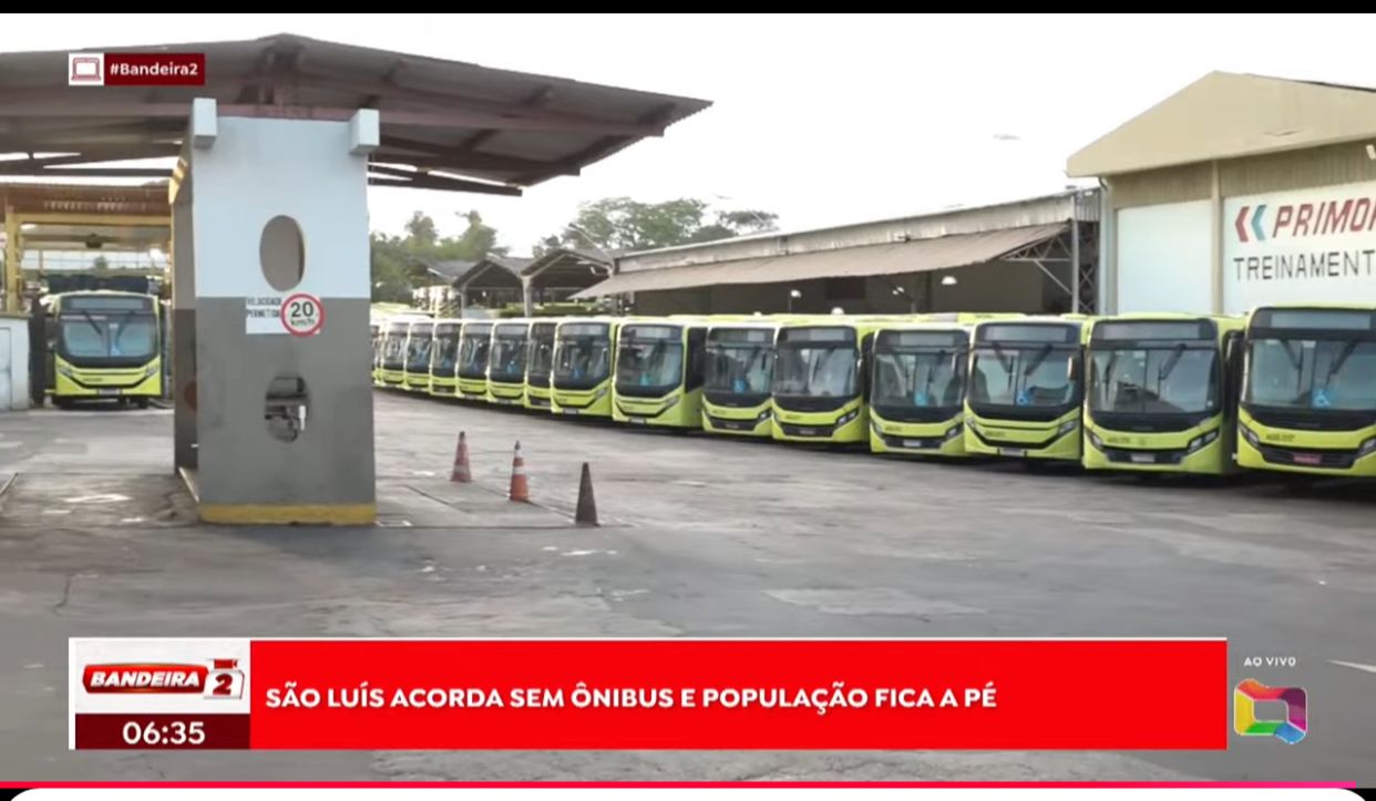 Greve Geral: São Luís amanhece sem ônibus nas ruas; veículos ficam nas garagens