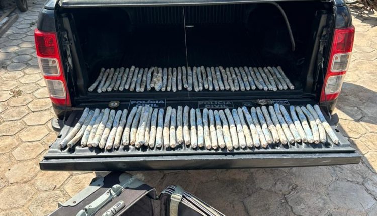Polícia apreende 78 cargas de emulsão explosiva abandonadas na MA-014
