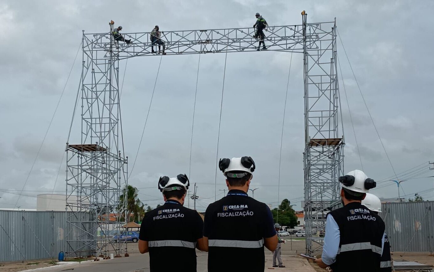CREA-MA realiza vistoria preventiva em estruturas montadas para o Carnaval em São Luís
