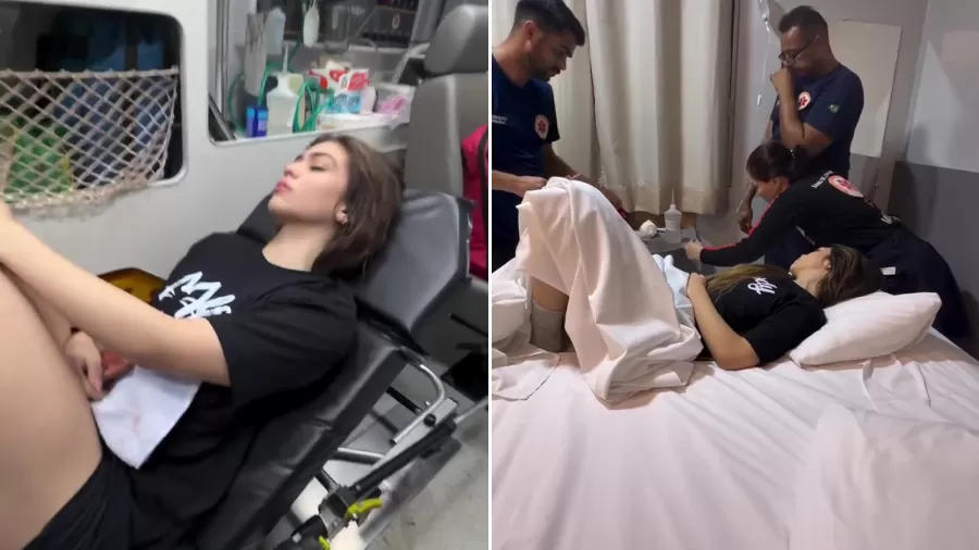 Cantora Melody passa mal após show em Grajaú e deixa local de ambulância