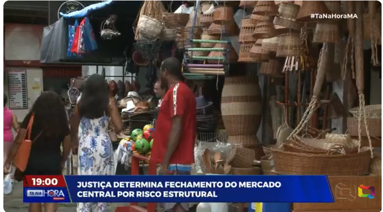 Mercado Central fecha as portas para funcionamento do comércio por risco de desabamento