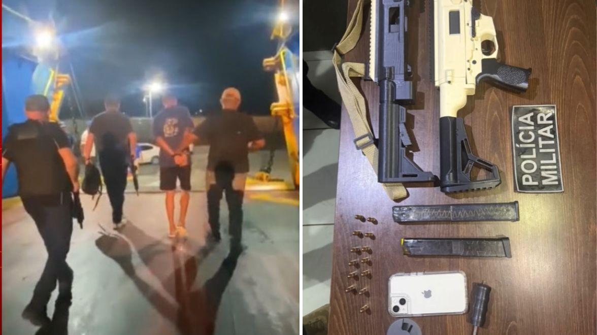 Passageiro de ferryboat é preso com submetralhadora caseira ao desembarcar em São Luís