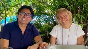 Nicácio e Nádia Nicácio , sócios da Dupla Criação, que estão promovendo a Mostra Foto: reprodução 