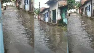Moradores reclamam que vala transborda e joga dejetos nas ruas do bairro Redenção